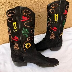 Chilis Western Embroidered Boots Women's Size 8.5 Great Condition